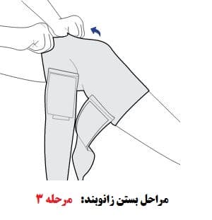 Woolen-Knee-Support-with-Adjustable-Straps-Steps-3